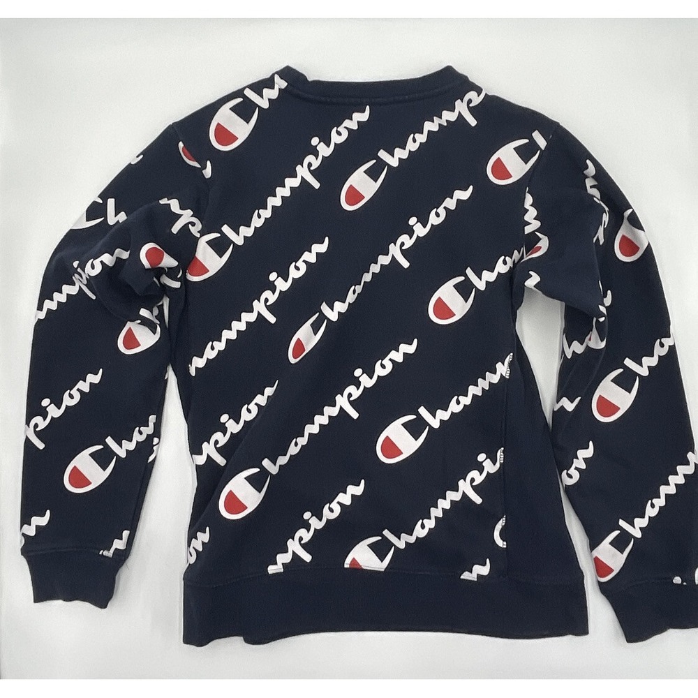 Vintage Champion Reverse Weave Logo Sweatshirt All Over Print Size XL #C232 - Picture 5 of 5